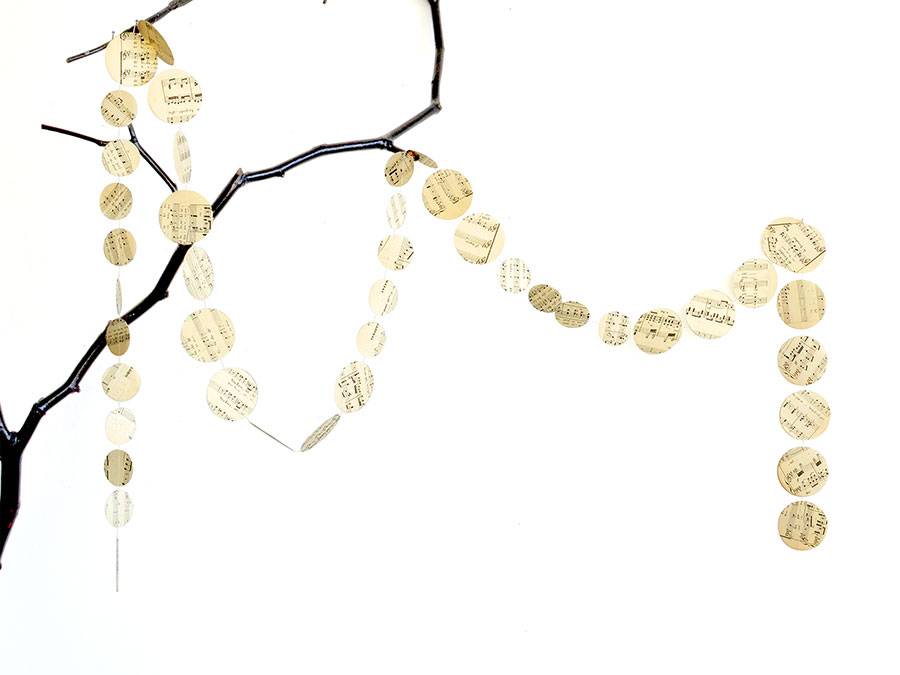 Renna Deluxe Musik Noten Girlande Aus Papier