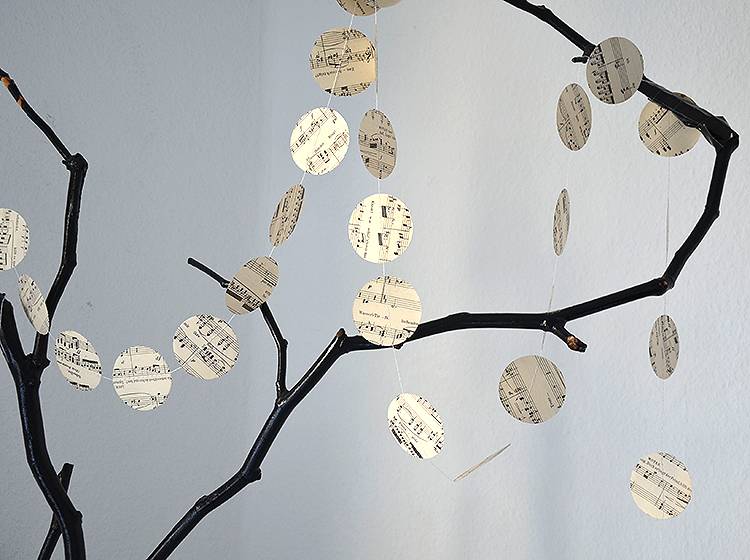 Renna Deluxe Musik Noten Girlande Aus Papier