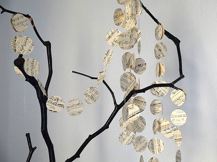 Renna Deluxe Musik Noten Girlande Aus Papier