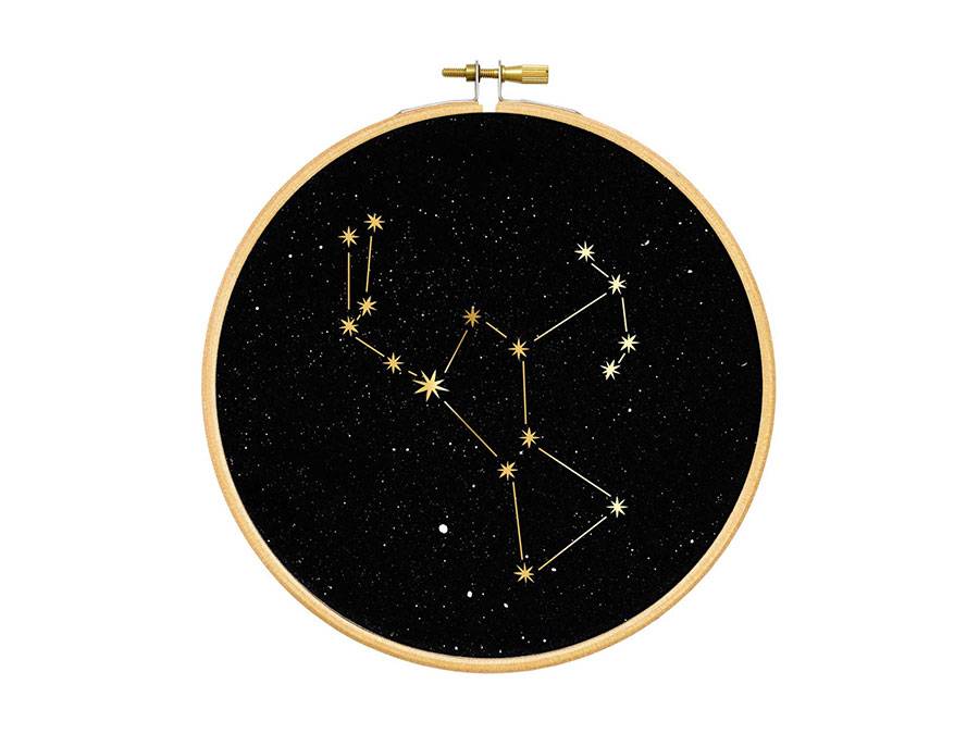 Renna Deluxe ORION Sternbild im Stickrahmen