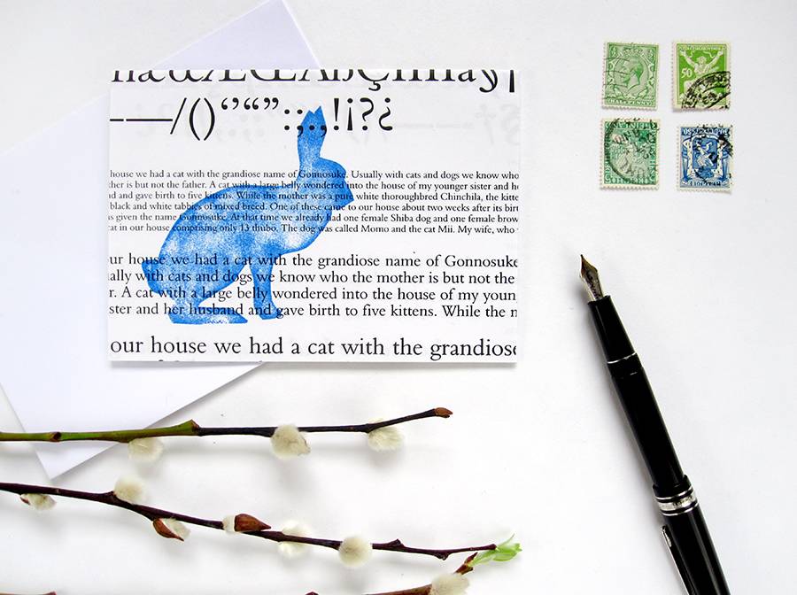 Renna Deluxe Osterkarte Hase Mit Osterhase In Blau