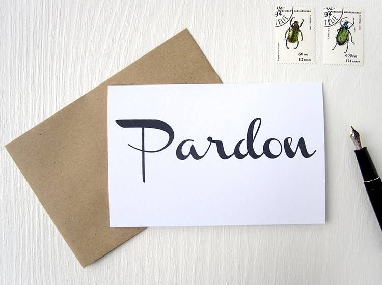 Renna Deluxe PARDON // Klappkarte