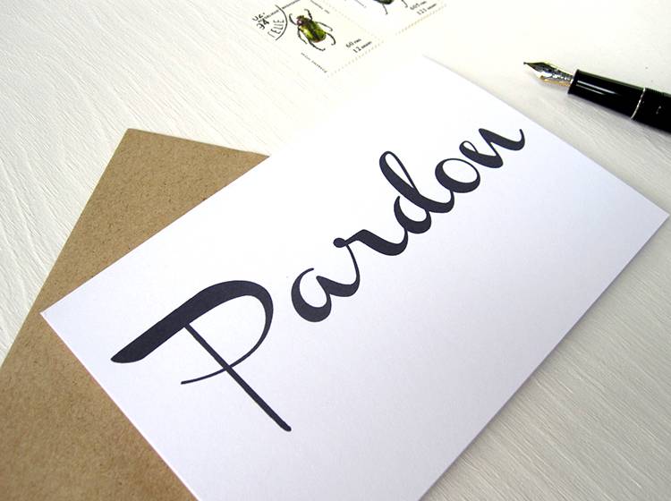 Renna Deluxe PARDON // Klappkarte