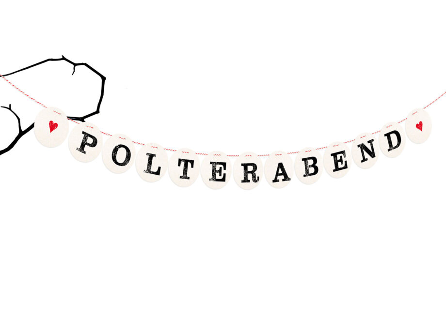 Renna Deluxe Polterabend Girlande für die Hochzeit