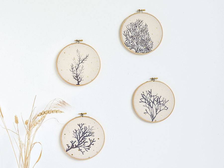 Renna Deluxe Seegras Bild Mit Gold