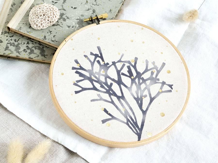 Renna Deluxe Seegras Bild Mit Gold