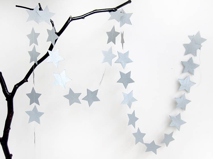 Renna Deluxe STERN Girlande In SILBER