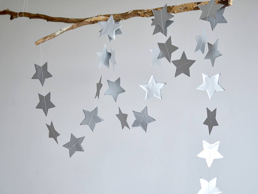 Renna Deluxe STERN Girlande in SILBER