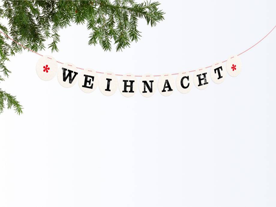 Renna Deluxe Weihnachtsgirlande WEIHNACHT
