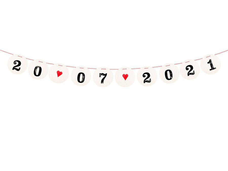 Renna Deluxe SAVE THE DATE Girlande Hochzeitsgirlande