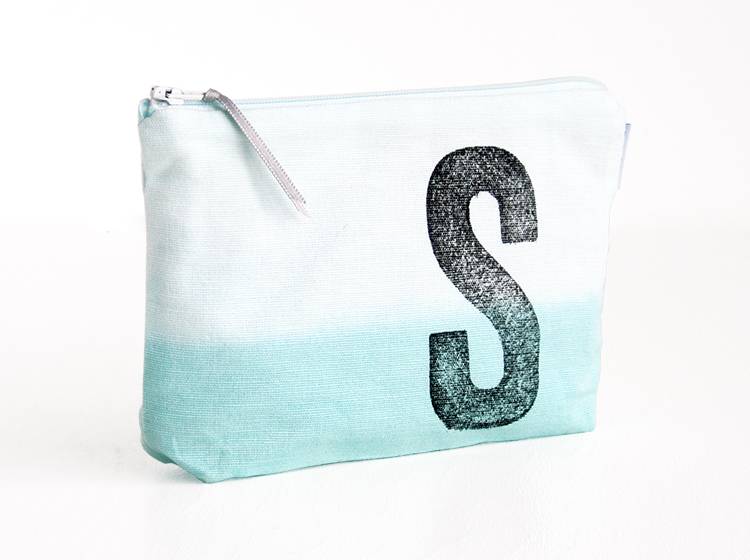 Renna Deluxe Schminktasche MINT Mit Monogramm Personalisiert