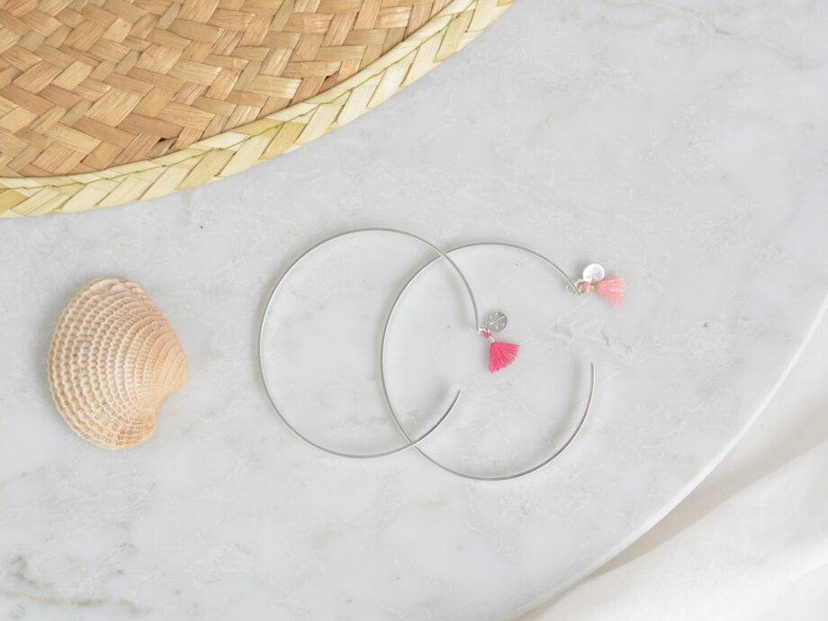 Renna Deluxe Silber Armreif Zart Und Filigran Mit Tassel Und Kleinem Anhänger