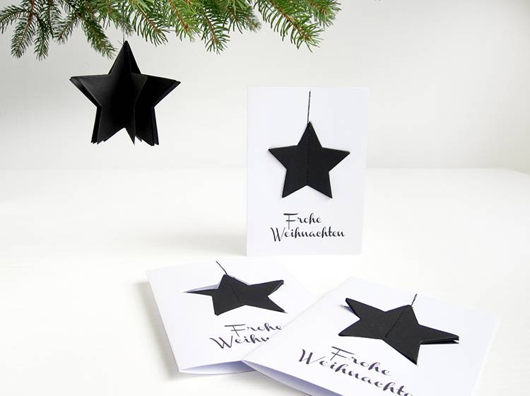 Renna Deluxe Weihnachtskarte Mit Weihnachtsanhänger Stern