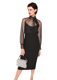 Riani BLUSE AUS CRYSTAL TULLE