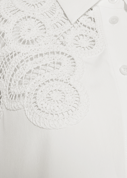 Riani BLUSE MIT MACRAMÉ-STICKEREI