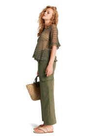 Riani CARGOHOSE AUS LEINEN