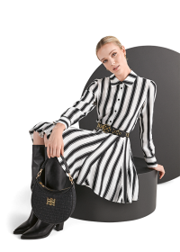Riani HEMDBLUSENKLEID MIT BOLD STRIPE