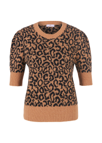 Riani KURZARM-PULLOVER MIT OCELOT PRINT