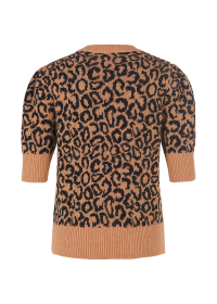 Riani KURZARM-PULLOVER MIT OCELOT PRINT