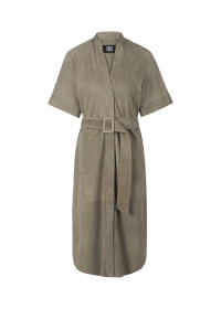 Riani LEDERKLEID MIT GÜRTEL