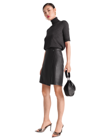 Riani LEDERROCK AUS LAMMNAPPA