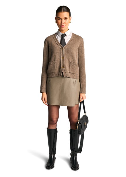 Riani LEDERSKORT AUS LAMMNAPPA