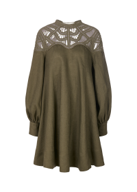 Riani LEINENKLEID MIT MACRAMÉDETAIL