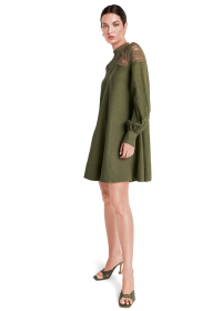 Riani LEINENKLEID MIT MACRAMÉDETAIL