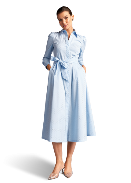 Riani MIDIKLEID AUS CRYSTAL COTTON