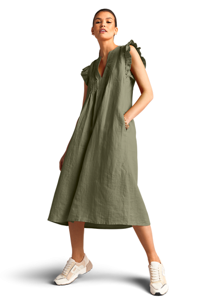 Riani MIDIKLEID MIT RÜSCHEN