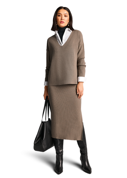 Riani MIDIROCK AUS FEINEM STRICK