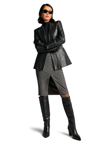 Riani MIDIROCK AUS GLENCHECK JERSEY