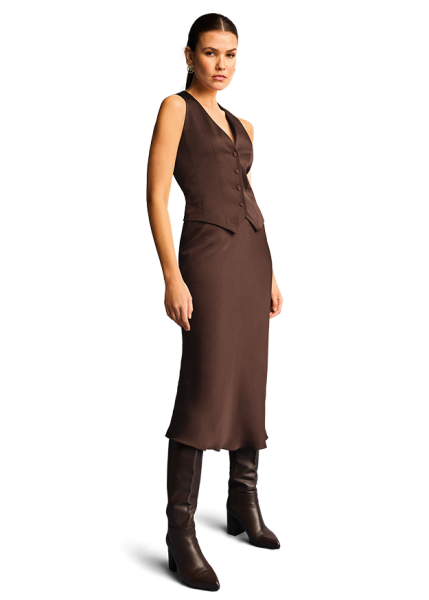 Riani MIDIROCK AUS HAMMERED SATIN