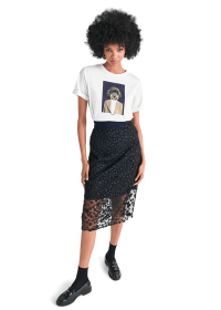 Riani MIDIROCK MIT 3D-BLUMEN