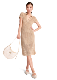 Riani NETZGESTRICKTES POLOKLEID