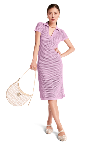 Riani NETZGESTRICKTES POLOKLEID