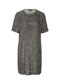 Riani PAILLETTENKLEID MIT KURZEN ÄRMELN