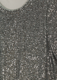 Riani PAILLETTENKLEID MIT KURZEN ÄRMELN