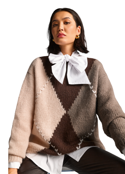 Riani PULLOVER MIT RAUTENMUSTER