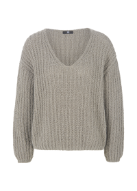 Riani RIPPENSTRICK-PULLOVER MIT V-AUSSCHNITT