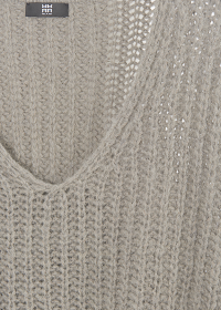 Riani RIPPENSTRICK-PULLOVER MIT V-AUSSCHNITT