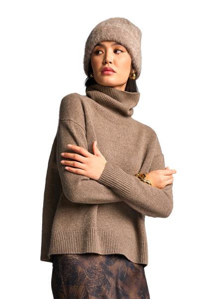 Riani ROLLKRAGEN-PULLOVER AUS PURE CASHMERE
