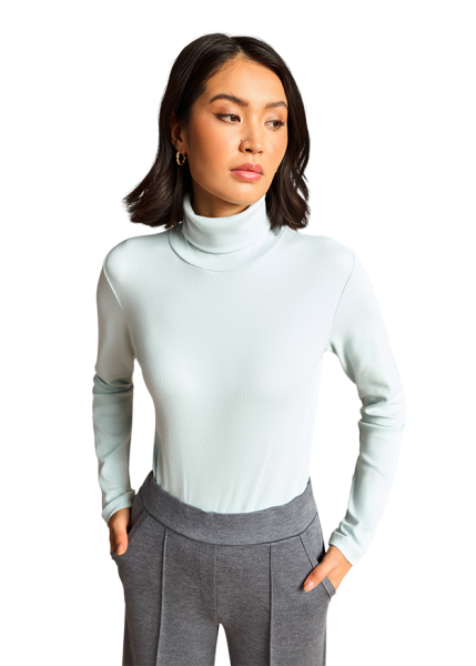 Riani ROLLKRAGEN-SHIRT AUS RIB JERSEY