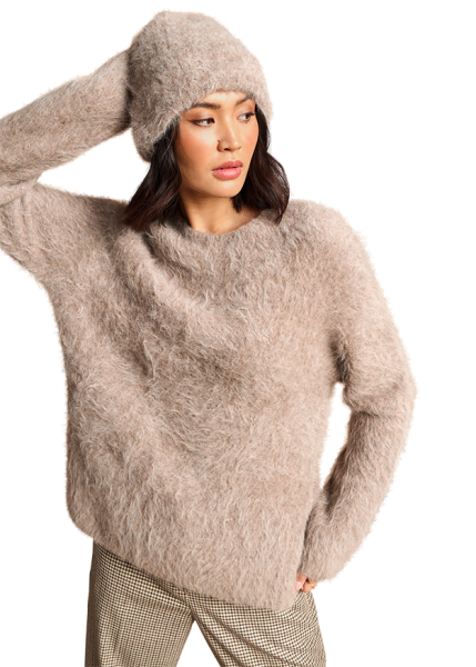 Riani RUNDHALS-PULLOVER AUS FURRY KNIT