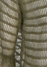 Riani SHIRT AUS LINEN MIX MIT FRANSEN