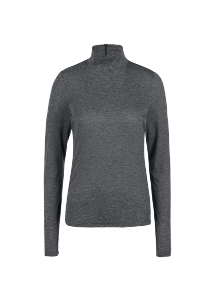 Riani STEHKRAGEN-SHIRT AUS GLAM GREY JERSEY