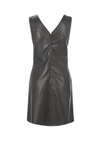 Riani V-NECK-KLEID AUS LEDER