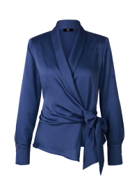 Riani WICKELBLUSE AUS HAMMERED SATIN