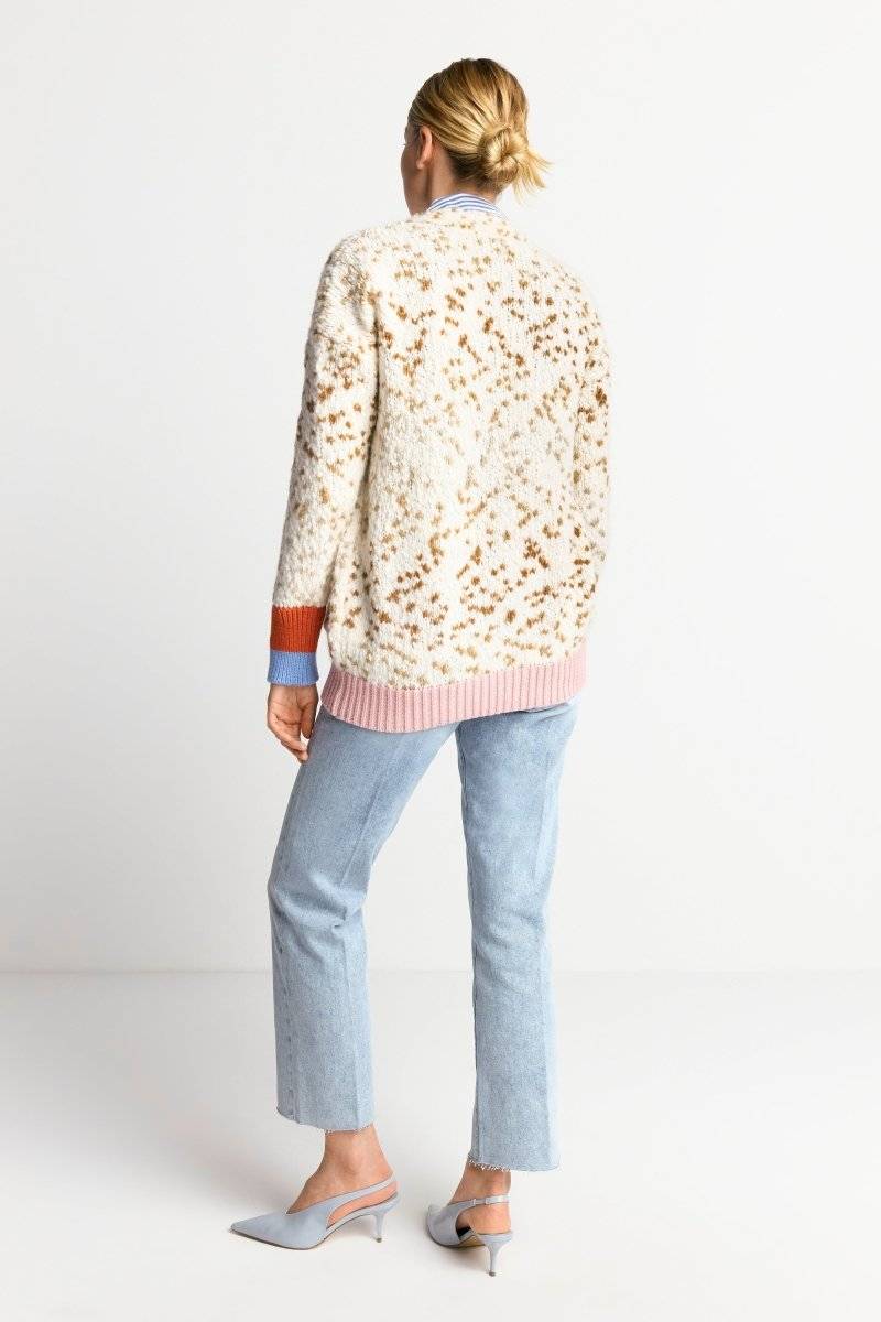 Eich & Royal Cardigan Mit Kontrastbündchen Und Schleife