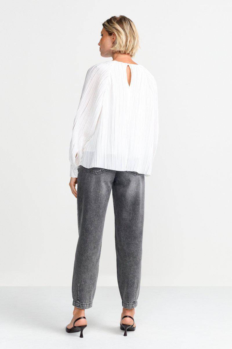 Eich & Royal Ausgestellte Plissee-Bluse